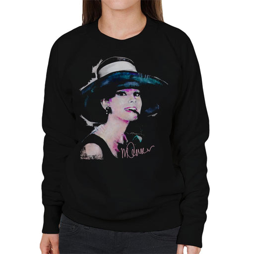 Sidney Maurer Original Portrait Of Audrey Hepburn Large Hat Women's Sweatshirt