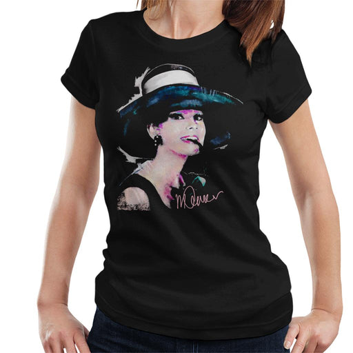 Sidney Maurer Original Portrait Of Audrey Hepburn Large Hat Women's T-Shirt