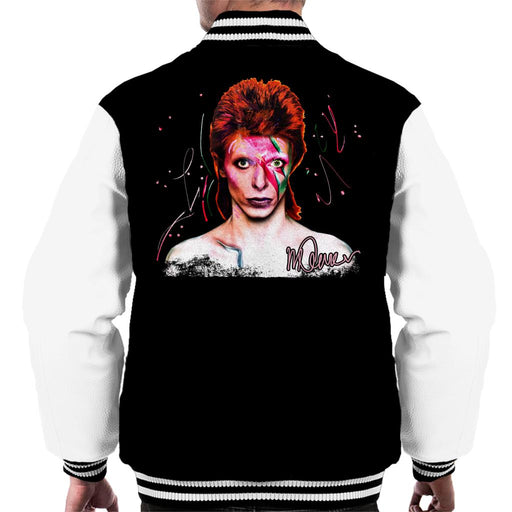 Sidney Maurer Original Portrait Of David Bowie Aladdin Sane Men's Varsity Jacket