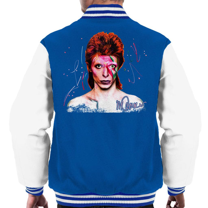 Sidney Maurer Original Portrait Of David Bowie Aladdin Sane Men's Varsity Jacket