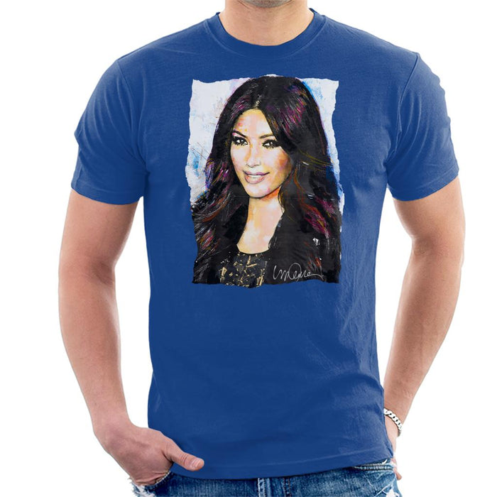 Sidney Maurer Original Portrait Of Kim Kardashian Smiling Men's T-Shirt