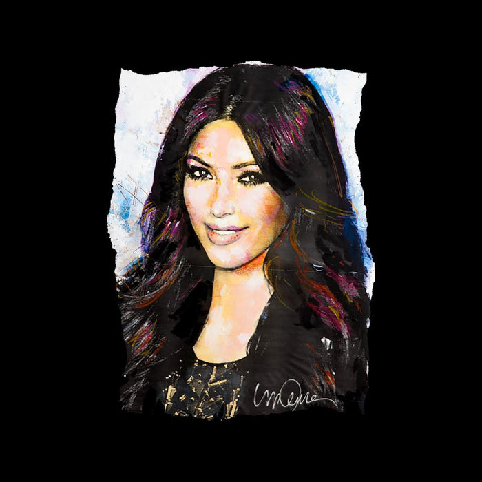 Sidney Maurer Original Portrait Of Kim Kardashian Smiling Kid's Varsity Jacket