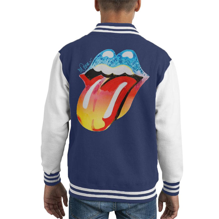 Sidney Maurer Original Portrait Of Rolling Stones Forty Licks Art Kid's Varsity Jacket