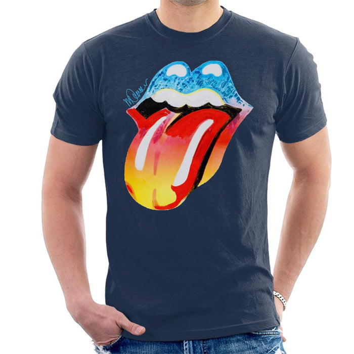 Sidney Maurer Original Portrait Of Rolling Stones Forty Licks Art Men's T-Shirt