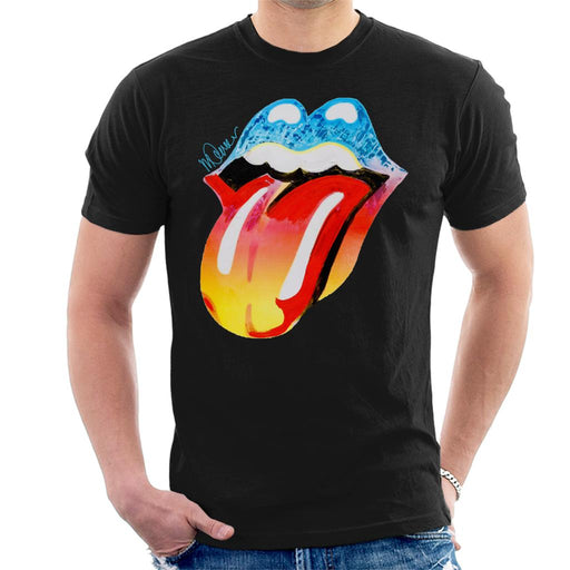 Sidney Maurer Original Portrait Of Rolling Stones Forty Licks Art Men's T-Shirt