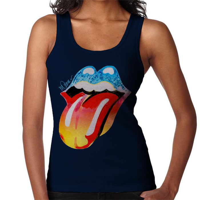 Sidney Maurer Original Portrait Of Rolling Stones Forty Licks Art Women's Vest