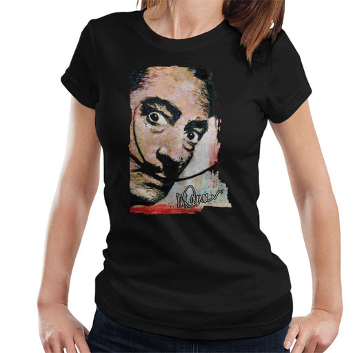 Sidney Maurer Original Portrait Of Salvador Dali Moustache Women's T-Shirt