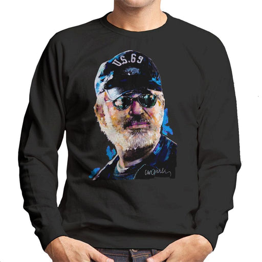 Sidney Maurer Original Portrait Of Steven Spielberg Baseball Cap Glasses Men's Sweatshirt