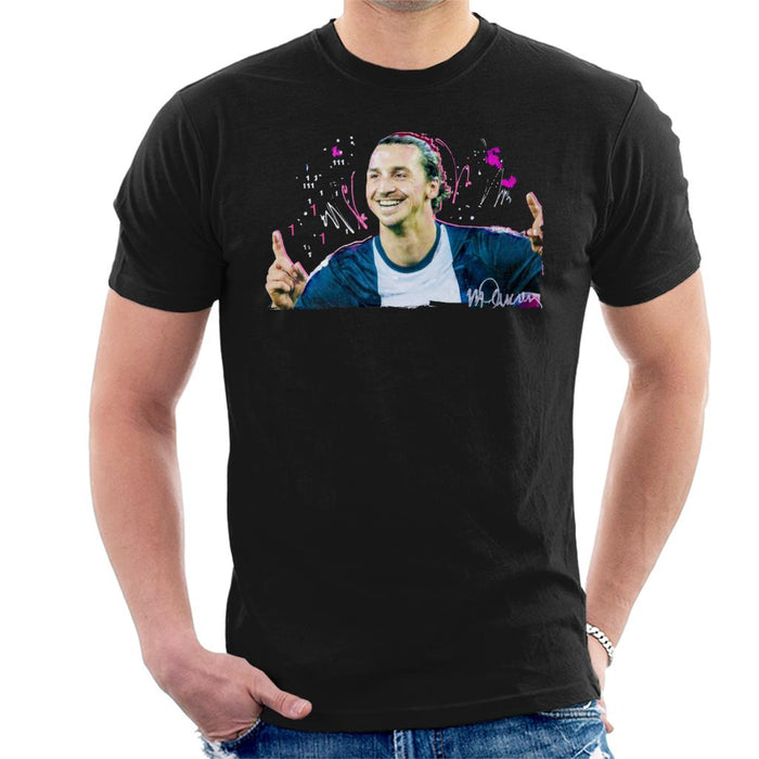Sidney Maurer Original Portrait Of Zlatan Ibrahimovic Pointing Up Men's T-Shirt