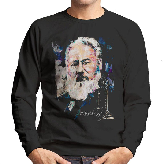 Sidney Maurer Original Portrait Of Alexander Graham Bell Men's Sweatshirt