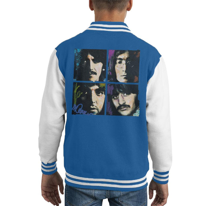 Sidney Maurer Original Portrait Of John Paul George Ringo Beatles Kid's Varsity Jacket
