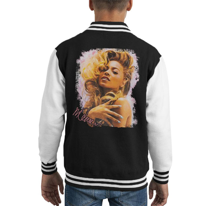 Sidney Maurer Original Portrait Of Singer Beyonce Shiny Nails Kid's Varsity Jacket