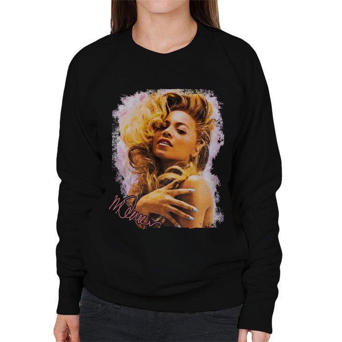 Sidney Maurer Original Portrait Of Singer Beyonce Shiny Nails Women's Sweatshirt