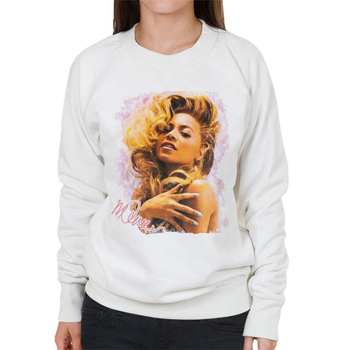 Sidney Maurer Original Portrait Of Singer Beyonce Shiny Nails Women's Sweatshirt