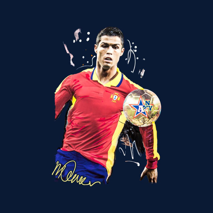 Sidney Maurer Original Portrait Of Portugal Striker Cristiano Ronaldo Men's T-Shirt