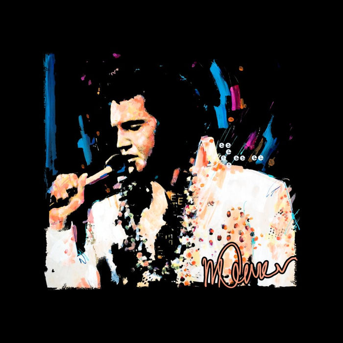 Sidney Maurer Original Portrait Of Singer Elvis Presley Men's Sweatshirt