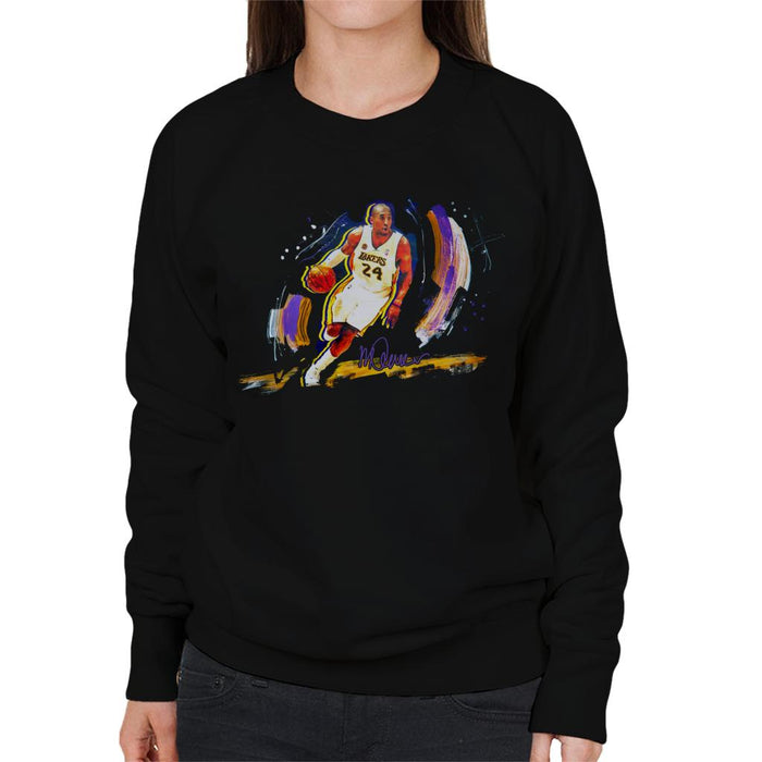 Sidney Maurer Original Portrait Of Basketballer Kobe Bryant Women's Sweatshirt