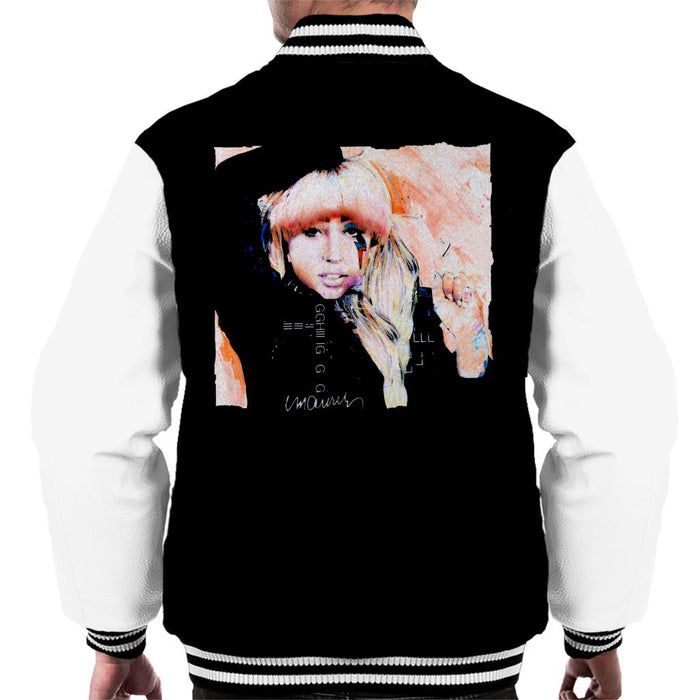 Sidney Maurer Original Portrait Of Singer Lady Gaga Men's Varsity Jacket