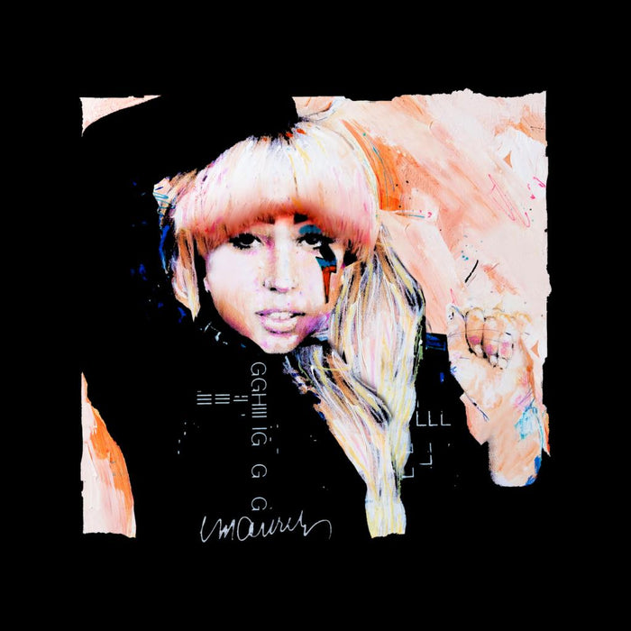 Sidney Maurer Original Portrait Of Singer Lady Gaga Kid's Hooded Sweatshirt