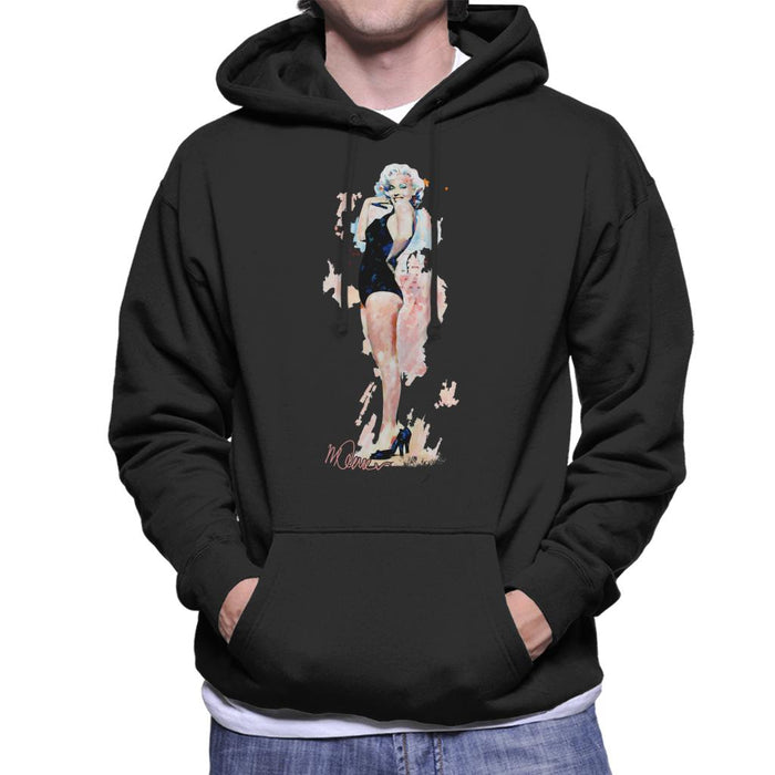 Sidney Maurer Original Portrait Of Model Marilyn Monroe Men's Hooded Sweatshirt