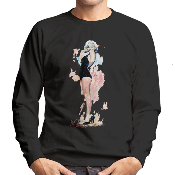 Sidney Maurer Original Portrait Of Model Marilyn Monroe Men's Sweatshirt