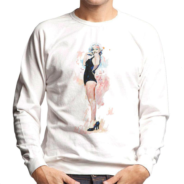 Sidney Maurer Original Portrait Of Model Marilyn Monroe Men's Sweatshirt
