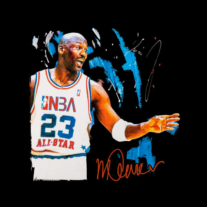 Sidney Maurer Original Portrait Of NBA All Star Michael Jordan Men's Varsity Jacket