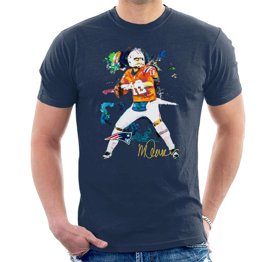 Sidney Maurer Original Portrait Of Patriots Star Tom Brady Men's T-Shirt