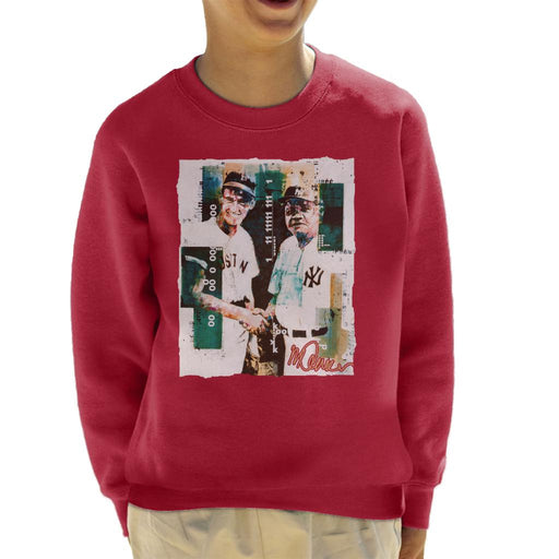 Sidney Maurer Original Portrait Of Ted Williams And Babe Ruth Kid's Sweatshirt