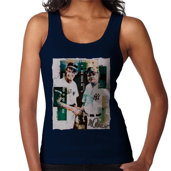 Sidney Maurer Original Portrait Of Ted Williams And Babe Ruth Women's Vest