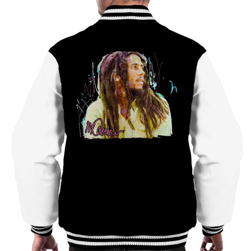 Sidney Maurer Original Portrait Of Musician Bob Marley Men's Varsity Jacket
