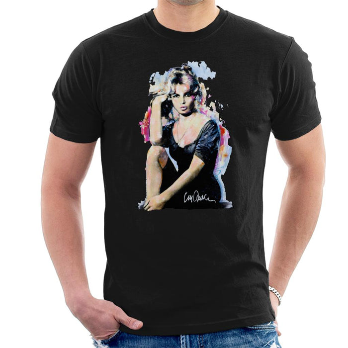 Sidney Maurer Original Portrait Of Actress Brigitte Bardot Men's T-Shirt