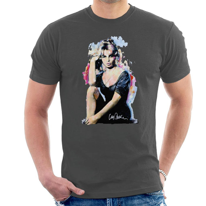 Sidney Maurer Original Portrait Of Actress Brigitte Bardot Men's T-Shirt