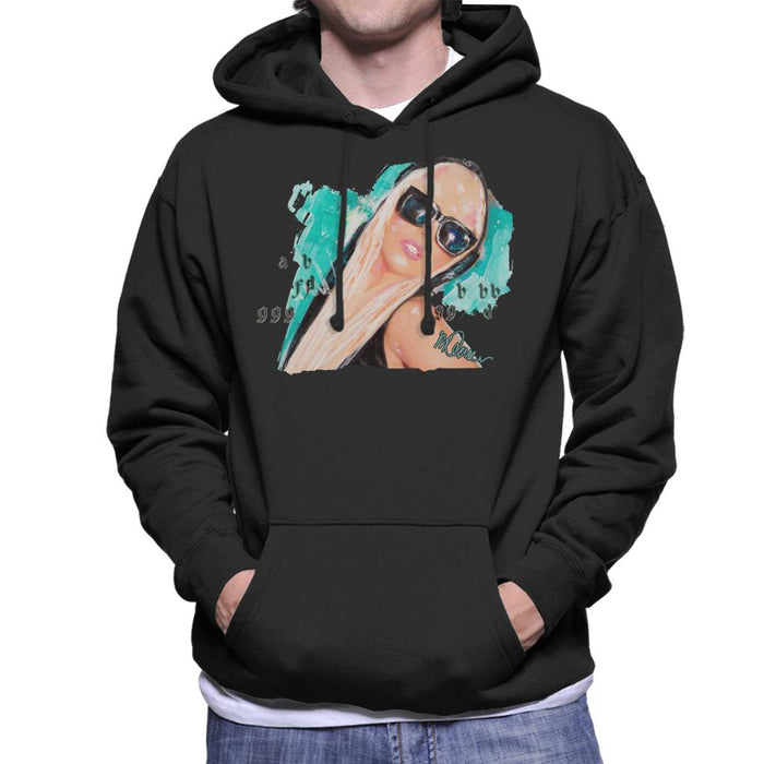 Sidney Maurer Original Portrait Of Lady Gaga Shades Men's Hooded Sweatshirt