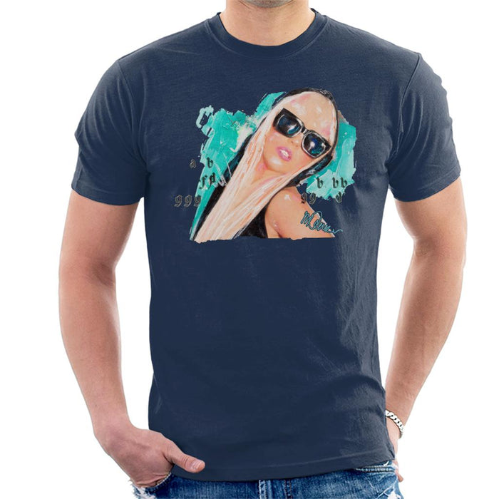 Sidney Maurer Original Portrait Of Lady Gaga Shades Men's T-Shirt