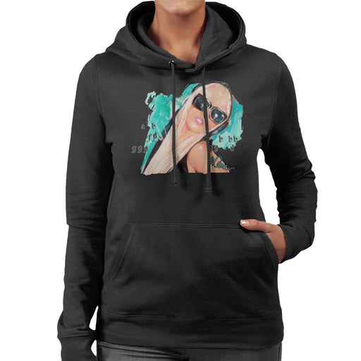 Sidney Maurer Original Portrait Of Lady Gaga Shades Women's Hooded Sweatshirt