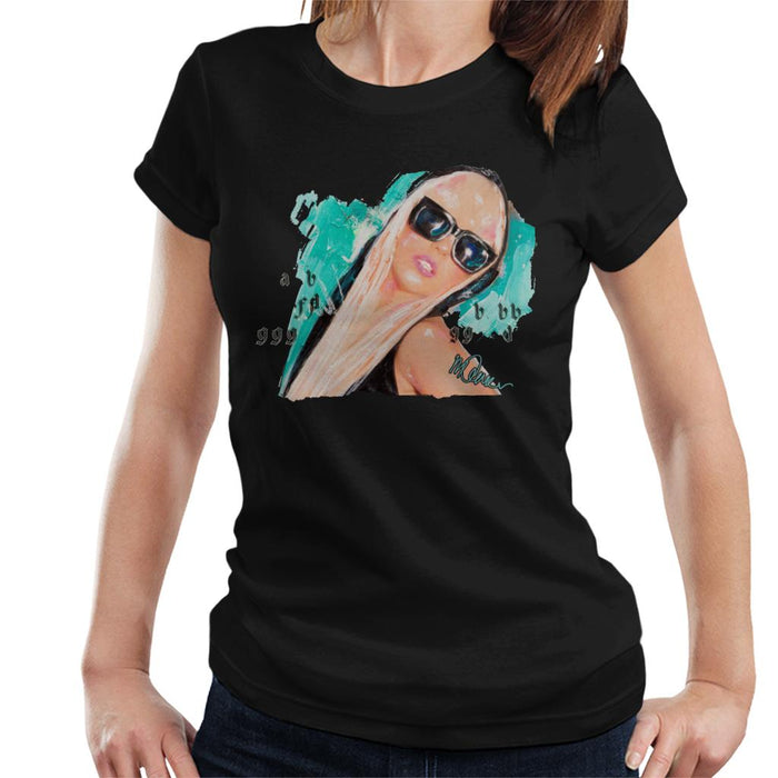 Sidney Maurer Original Portrait Of Lady Gaga Shades Women's T-Shirt