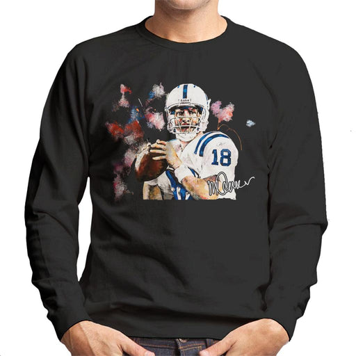 Sidney Maurer Original Portrait Of Star Quarterback Peyton Manning Men's Sweatshirt
