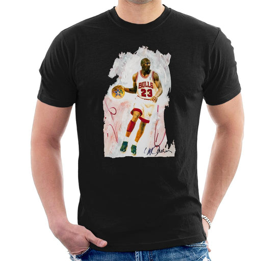 Sidney Maurer Original Portrait Of Basketball Star Michael Jordan Men's T-Shirt