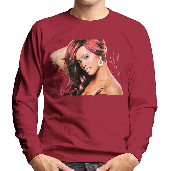Sidney Maurer Original Portrait Of Rihanna Drop Earrings Men's Sweatshirt