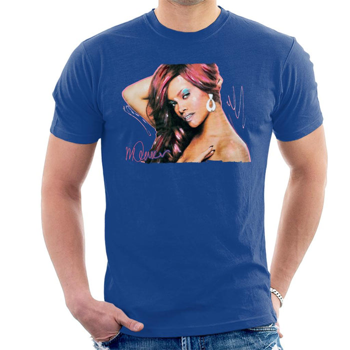 Sidney Maurer Original Portrait Of Rihanna Drop Earrings Men's T-Shirt