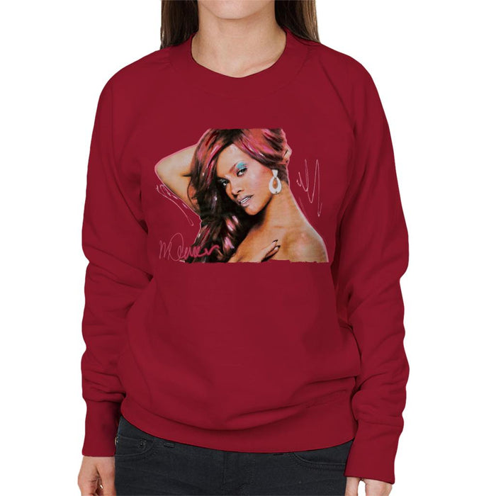 Sidney Maurer Original Portrait Of Rihanna Drop Earrings Women's Sweatshirt