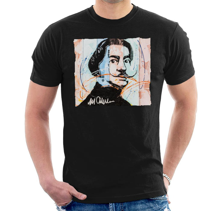 Sidney Maurer Original Portrait Of Spanish Artist Salvador Dali Men's T-Shirt