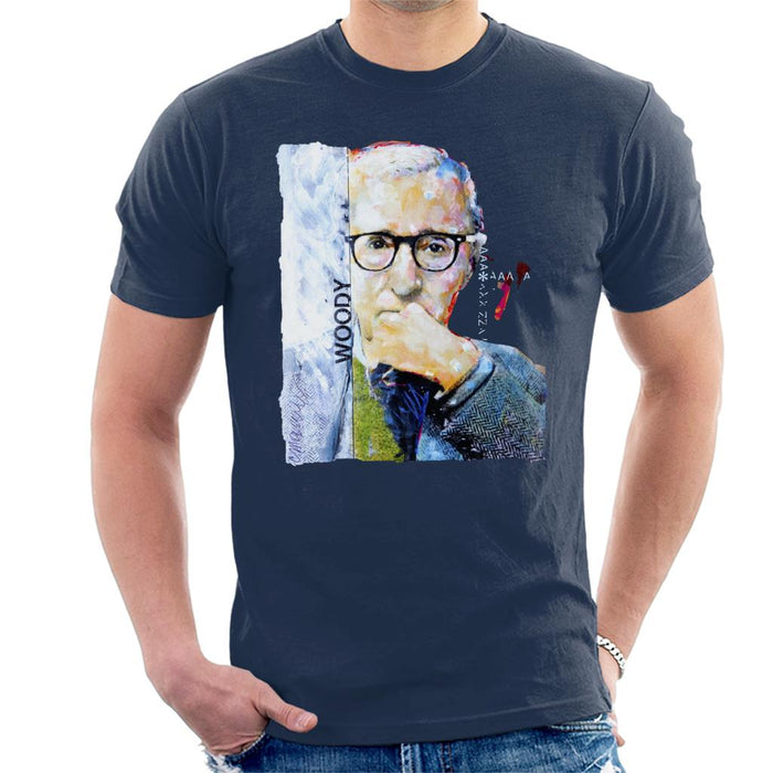 Sidney Maurer Original Portrait Of Director Woody Allen Men's T-Shirt