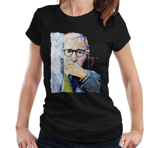 Sidney Maurer Original Portrait Of Director Woody Allen Women's T-Shirt