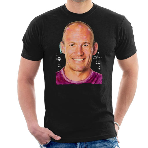 Sidney Maurer Original Portrait Of Footballer Arjen Robben Men's T-Shirt