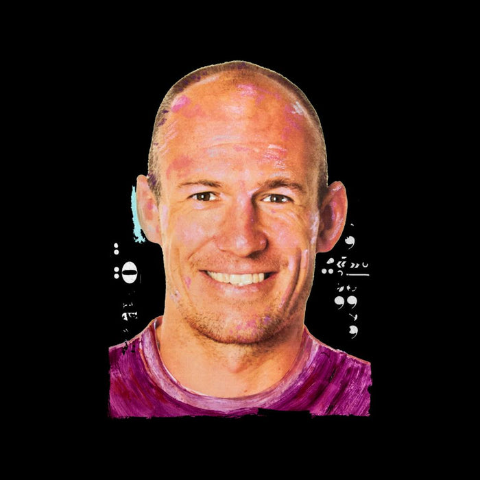 Sidney Maurer Original Portrait Of Footballer Arjen Robben Kid's Sweatshirt