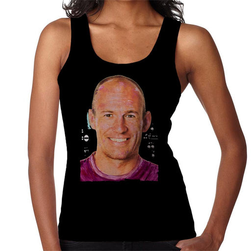 Sidney Maurer Original Portrait Of Footballer Arjen Robben Women's Vest
