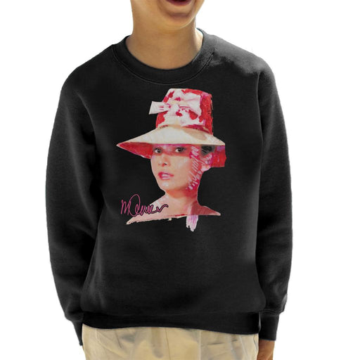 Sidney Maurer Original Portrait Of Movie Star Audrey Hepburn Kid's Sweatshirt