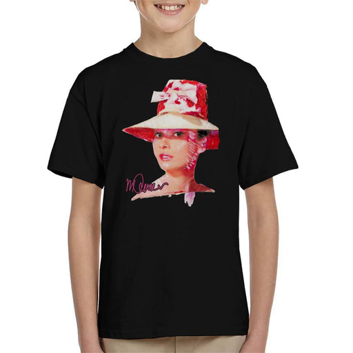 Sidney Maurer Original Portrait Of Movie Star Audrey Hepburn Kid's T-Shirt